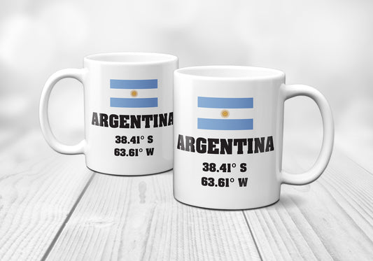 Argentina Laitutude Longitude Mug