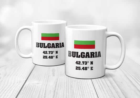 Bulgaria Laitutude Longitude Mug